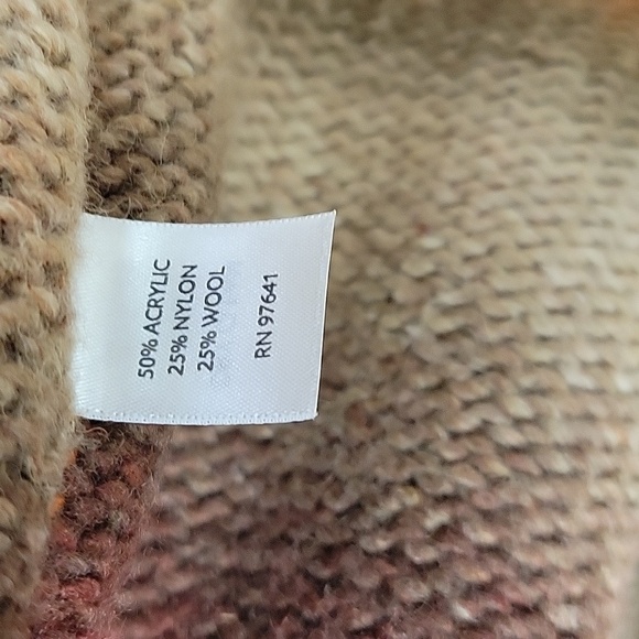 J Jill one button knee length cardigan sweater sz small southwest stripes - Picture 5 of 5